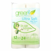 Green 2 Ultra Soft Bath Tissue - Case of 8 - 12 PK