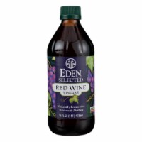 Eden Foods Raw Unfiltered Red Wine Vinegar - Case of 12 - 16 fl oz.