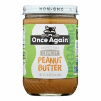 Once Again - Peanut Butter Organic Crunch - Case of 6-16 oz.