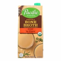 Pacific Natural Foods Organic Beef Bone Broth - Case of 12 - 32 oz.