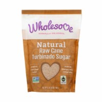 Wholesome Sweeteners Sugar - Natural Raw Cane - Turbinado - Fair Trade - 1.5 lb - case of 12