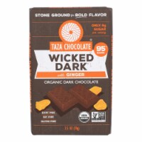 Taza Chocolate - Bar Wckd Dark Ginger 95% - Case of 10 - 2.5 oz.