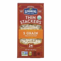 Lundberg Family Farms - Rice Cke 5 Green Thn Stk - Case of 6-6 oz.