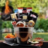 BBQ Lovers Gift Pail - Gifts for men - barbecue gift basket- Father's Day Gift
