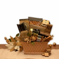 Golden Gatherings Holiday Gift Basket- Christmas gift basket - Holiday Gift Basket