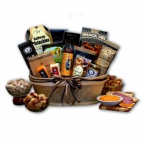 Gourmet Nut & Sausage Gift Basket- meat and cheese gift baskets