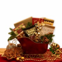 Season's Greetings Holiday Sleigh - Christmas gift basket - Holiday Gift Basket