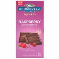 GHIRARDELLI - Raspberry Dark Chocolate Squares Bar - 4.8 Oz Bar