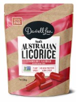 Darrell Lea - Soft Australian Strawberry Licorice 7oz Bag NON-GMO PALM OIL FREE