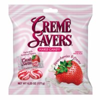 Savers Strawberries and Hard Candy | The Taste of Fresh Strawberries Swirled in Rich Cream |