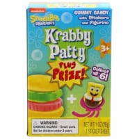 SpongeBob SquarePants Krabby Patty Plus Prize Gummy Candy with Surprise Toy