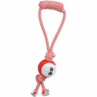 Pet Life Pull Away' Rope And Tennis Ball