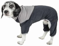 Embarker' Heathered Performance 4-Way Stretch Two-Toned Full Body Warm Up (Black - Large)