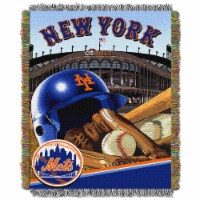 Mets OFFICIAL Major League Baseball, Home Field Advantage 48 x 60 Woven Tapestry
