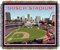 New Busch Stadium OFFICIAL Major League Baseball,  Stadium  48 x 60  Woven Tapestry Throw