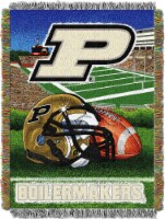 Purdue OFFICIAL Collegiate  Home Field Advantage  Woven Tapestry Throw