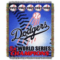 Dodgers CS OFFICIAL Major League Baseball, Commemorative 48 x 60 Woven Tapestry Throw
