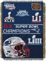 Patriots OFFICIAL National Football League, Commemorative 48 x 60 WovenTapestry Throw Walmart