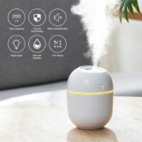 Air Humidifier Mini Ultrasonic USB Essential Oil Diffuser Car Purifier Mist Maker (white)