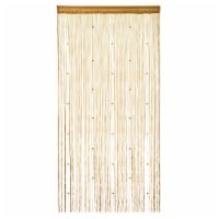 Crystal Beaded String Door Curtain Beads Room Divider Fringe Window Panel Drapes (Champagne)