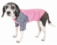 Active 'Hybreed' 4-Way Stretch Two-Toned Performance Dog T-Shirt (Pink - Large)