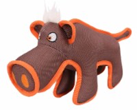 Dura-Chew Reinforce Stitched Durable Water Resistant Plush Chew Tugging Dog Toy (Brown)