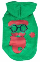 LED Lighting Cool Santa Shades Hooded Sweater Pet Costume (X-Small)