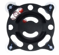 Pet Life Sticky Swipe Interactive Suction Cup Kitty Cat Toy (Black)