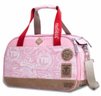 Pet Life Touchdog  Airline Approved Around-The-Globe Passport Designer Pet Carrier (Pink)