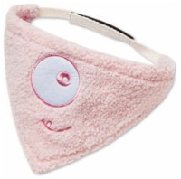 Pet Life Touchdog Dizzy Eyed Cyclops Cotton Velcro Dog Bandana and Scarf (Pink-Large)