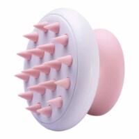 Scwubba Handheld Bathing Brushing and Massaging Soft Flexible Grooming Pet Comb (Pink)