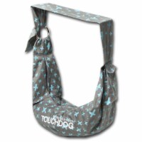Pet Life Touchdog Paw Ease Over The Shoulder Travel Sling Pet Carrier (Grey)