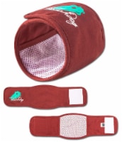 Pet Life Touchdog Gauze Aid Protective Dog Bandage and Calming Compression Sleeve (Red-Small)