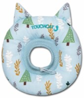 Touchcat Ringlet Licking and Scratching Adjustable Pillow Cat Neck Protector (Blue-Small)