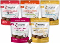 Break an Egg, Clucken Carrots, Bananas, Duck, Lobster Treats(1 of each), Meaty Variety Pack