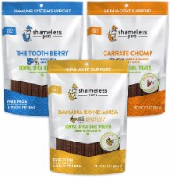 Dog Dental Treats - Tooth Berry(1), Carrate Chomp(1), Banana Bone-Anza(1) Variety Pack