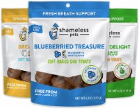 3 Flavor Vegetarian Grain-Free Soft Baked Dog Treat Bundle: Egg, Blueberry, and Apple