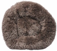 Pet Life Nestler High-Grade Plush and Soft Rounded Dog Bed (Brown - Medium)