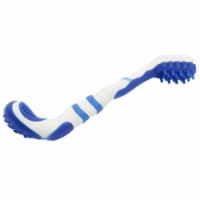 Pet Life Denta-Brush TPR Durable Tooth Brush and Dog Toy (Blue)