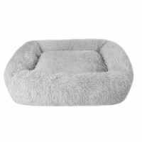 Soft Plush Orthopedic Pet Bed Slepping Mat Cushion for Small Large Dog Cat (Gray - X-Small)