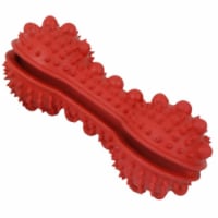 Pet Life Denta-Bone TPR Treat Dispensing and Dental Cleaning Durable Dog Toy