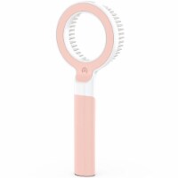 Pet Life WAGNIFY 360 Degree and Multi-Directional Modern Grooming Pet Rake Comb (Pink)