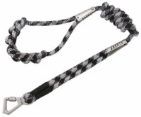 Pet Life Neo-Craft Handmade One-Piece Knot-Gripped Training Dog Leash (Black)