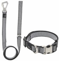 Pet Life Escapade Outdoor Series 2-in-1 Convertible Dog Leash and Collar (Gray - Small)