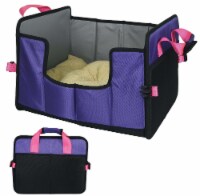 Pet Life Llc Travel Nest Folding Travel Cat And Dog Bed Purple Large 1 Pack QFC