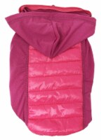 Apex Lightweight Hybrid 4-Season Stretch and Quick-Dry Dog Coat w/ Pop out Hood (Pink-Small)
