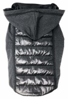Apex Lightweight Hybrid 4-Season Stretch and Quick-Dry Dog Coat w/ Pop out Hood (Black-Small)