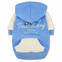 Pet Life Touchdog Heritage Soft-Cotton Fashion Dog Hoodie (Blue-X-Large)