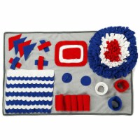 Pet Life Sniffer Snack Interactive Feeding Pet Snuffle Mat (Grey / Red / Blue)