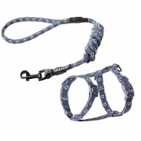 Pet Life Touchcat Radi-Claw Durable Cable Cat Harness and Leash Combo (Grey-Medium)